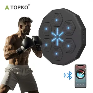 Topko Groothandel App Smart Music Boxing Target Home Fitness Training Machine Stress Reliëf Verlichte Slimme Boksen Arcade Machine