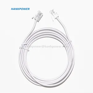 Customized Colorful Flat RJ12 Telephone Cable Pure Copper 6P6C RJ12 Cable For Telephone