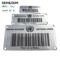 Placa de Identificación Personalizada de Acero Inoxidable 304, Etiqueta de Nombre de Metal Cepillado para Equipos Industriales y Gabinetes Eléctricos