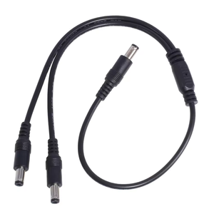 Cantell 0,5 cuadrado DC5.5 * <span class=keywords><strong>2</strong></span>,5mm 1 macho a <span class=keywords><strong>2</strong></span> macho Y Cable divisor - Product Image 1