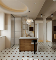 Panneau mural de salle de bain en PVC 1000mm*10mm Dryland Flame Yang Gold