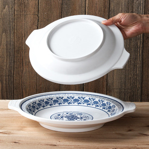 Xiangyuan <b>melamine</b> tableware <b>plates</b>, commercially available, especially for spicy crayfish, restaurants, and seafood, - Product Image 2