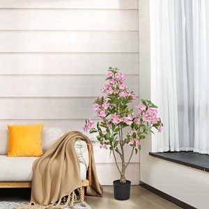 Hoa anh đào màu Hồng Cây nhân tạo để trang trí vật liệu PE - Product Image 6