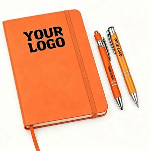 Carnet de notes/agenda A5 en cuir PU rigide personnalisable avec logo – Édition 2026 – Offre spéciale - Product Image 1