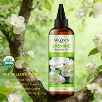Échantillons Gratuits d'Huiles Essentielles Asmine 4 Fl Oz - pour Cheveux, Peau, Ongles, Diffuseur, Aromathérapie, Fabrication de Savon DIY, Parfum