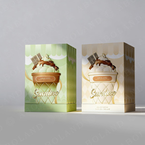 ขวดน้ำหอม ABOLAND Sundae ขนาด 100 มล. โอ เดอ ปาร์ฟูม กล่องของขวัญแข็งแรงพิมพ์ลาย UV บรรจุภัณฑ์เครื่องสำอางระดับไฮเอนด์ - Product Image 4