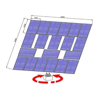 Sistem Solar Hybrid Off-Grid 10kw Jimi-Tech GPSST-D2 DC24V Input GPS Solar Tracker Harga Kompetitif Beban Angin Grid 27m/s