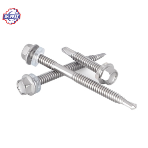 Din7504k Hex máy giặt đầu tự khoan lợp vít màu đen màu vàng Hex tự khoan <span class=keywords><strong>Tek</strong></span> vít cho tấm lợp kim loại - Product Image 6