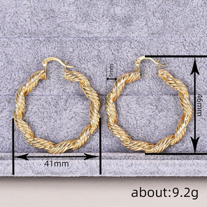 Orecchini a Spirale Stratificata per Donne, Stile Punk, Accessori per Orecchie da Indossare Quotidianamente - Product Image 4
