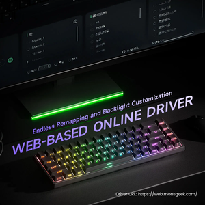 Teclado Mecánico <span class=keywords><strong>Akko</strong></span> MonsGeek FUN68 HE Magnético 65% con Disparo Rápido de 0.005mm, 8K ARGB, Personalizable para Juegos - Product Image 5