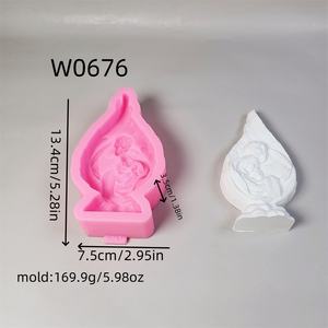 แม่พิมพ์ซิลิโคนทำมือ Kingnoo สำหรับงาน DIY สไตล์ Ins ของตกแต่งและอุปกรณ์ทำเค้กปีกนางฟ้า รุ่น W0676 มีสินค้าพร้อมส่ง - Product Image 4