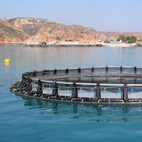 Cage flottante en PEHD de haute qualité pour aquaculture, diamètre 15-20m, pour l'élevage de poissons, piège de pêche en plastique