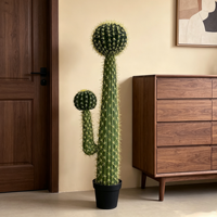 Cactus artificiel réaliste en pot, grand modèle, pour décoration intérieure, résistant aux UV, écologique, de haute qualité, durable, Pâques