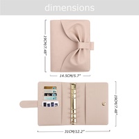 Yihe meilleure vente 6 couleurs en relief galet cuir nœud liant bague en or A6 argent liant à feuilles mobiles planificateur financier utilisation scolaire