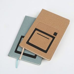 Carnet de notes personnalisé de haute qualité avec poche pour téléphone, en cuir PU, pour le bureau et les affaires - Product Image 5