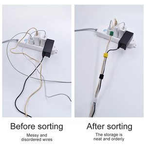 Cinta de Gancho y Bucle de Nailon con Adhesivo, Cierre de Velcro Reutilizable para Atar Cables y Envolver - Product Image 3