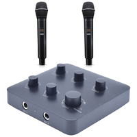 Festival HD karaoké mélangeur sans fil Microphone récepteur système Smart TV amplificateur haut-parleur barre de son maison fête KTV karaoké mélangeur