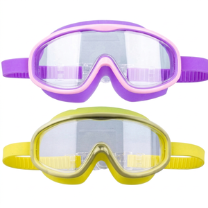 Lunettes de natation à grande monture pour myopie, anti-buée, lentille HD en PC, silicone, unisexe - Product Image 1