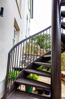 VIKO extérieur escalier en spirale galvanisé en acier au carbone étanche