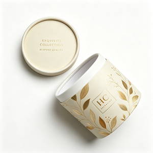 Luxury Eco-friendly Rigid Cardboard Round Tube <b>Box</b> for Premium Tea Matcha Loose Leaf Packaging Custom Logo Wholesale - Product Image 1