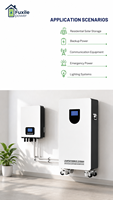 51,2V 300Ah 15,36kWh Vertikale LiFePO4-Batterie auf Rädern 5,12kW Ausgangsleistung Smart BMS RS485 CAN RS232 IP21 6000 Zyklen für Privathaushalte