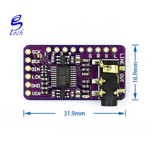 คุณภาพสูง GY-PCM5102 I2S IIS ไมโครคอมพิวเตอร์แบบชิปเดี่ยว Lossless Digital Audio DAC Decoding Board 31.9 มม.* 16.9 มม. - Product Image 1