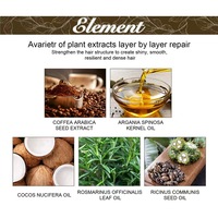 Minyak Pertumbuhan Rambut Herbal Organik dengan Castor, Argan, Kelapa, Rosemary & Jahe