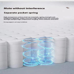 Colchón de <span class=keywords><strong>muelles</strong></span> en bolsas independiente ecológico para el hogar o el hotel, yute y látex, tela antibacteriana y resistente a los ácaros - Product Image 3