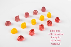 Le plus récent bonbon pelable Halal gommeux dessin animé intérieur petit ours petit dinosaure pingouin tortue <span class=keywords><strong>de</strong></span> <span class=keywords><strong>mer</strong></span> pieuvre Surprise bonbons - Product Image 5