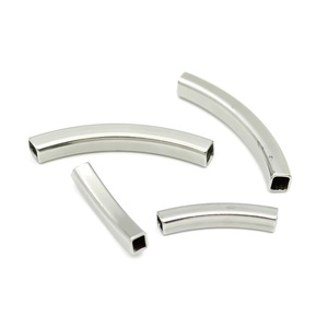 Tubes ronds creux en acier inoxydable Anno Jewelry pour la fabrication de bijoux DIY, connecteurs pour bracelets, 5 tailles disponibles - Product Image 2