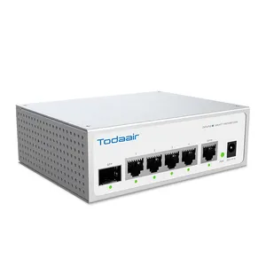 Hot Sale Unmanaged Indoor 4 Ports Full Gigabit 1000M And SFP Uplink Poe Network Switch For Access Point Ap