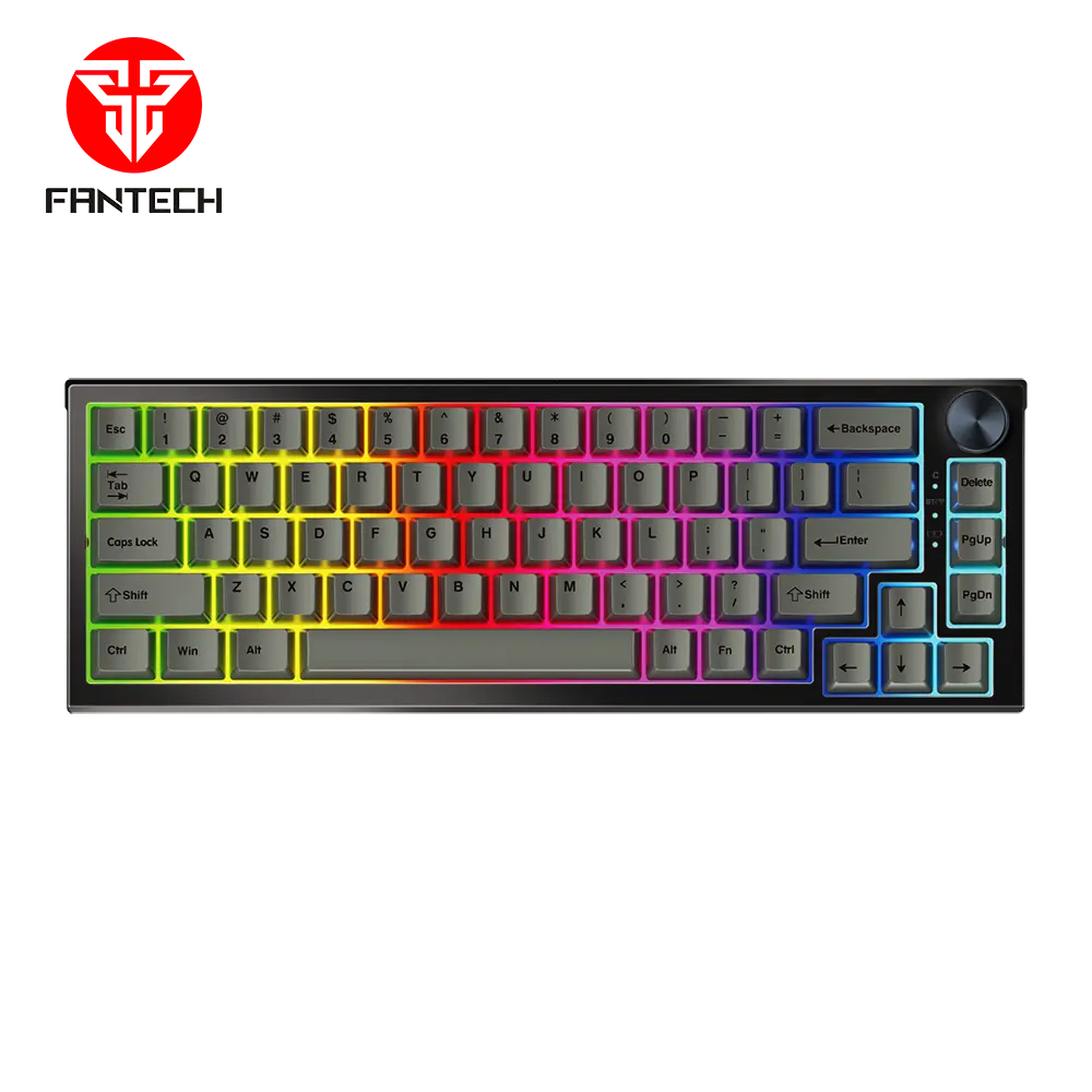 Ready to ship FANTECH MK858 DIY RGB Hot-Swaple Mechanical Keyboard MAXPFIT61 Dual Mode Gaming Keyboard