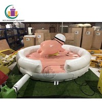 Nouveauté Jeux gonflables de taureau mécanique gonflable bon marché pour enfants et adultes unisexe cochon rose G001