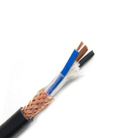 Cable RVVP blindado de tamaño conductor personalizado, con conductor de cobre trenzado sin oxígeno, clasificación de 300V, con blindaje flexible.