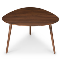 Table basse en noyer noir bio, forme libre, durable et écologique, pour salon de villa de luxe – Fabrication OEM