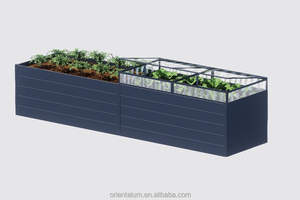 <span class=keywords><strong>Pot</strong></span> de fleurs en aluminium pour la décoration extérieure de la maison, jardin, assemblage en métal, grande taille - Product Image 4