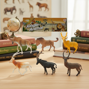 Figura de Veado da Floresta Oca de 5 Polegadas, 6 por Pacote, Brinquedo de Plástico Animal - Product Image 4