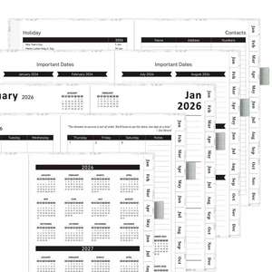 Planificador <span class=keywords><strong>de</strong></span> PU con impresión completa A5, diario <span class=keywords><strong>de</strong></span> negocios semanal y mensual, cuaderno lácteo con lazo para bolígrafo, envío rápido disponible - Product Image 5