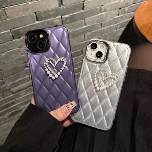 Nuovi disegni in pelle <span class=keywords><strong>cuore</strong></span> di diamante Design custodia del telefono cellulare per <span class=keywords><strong>Iphone</strong></span> 15 141 312 11 per le ragazze - Product Image 2