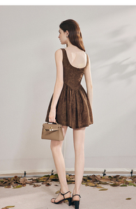 Женский летний комбинезон <span class=keywords><strong>B17</strong></span>: настраиваемый, винтажный, без рукавов, с квадратным вырезом, антистатический, приталенный, с завышенной талией - Product Image 5