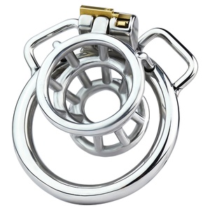 FRRK Nuevo Jaula de Castidad Masculina con Cabeza Expuesta y Bloqueo Interno de Cintura, Dispositivo de Castidad - Product Image 6