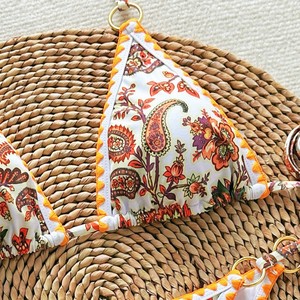 2024 New Style <b>Bikini</b>, Sexy European and American Style, Cross-border Foreign Trade, European and American Printed Lace-up - Product Image 3