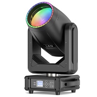 Projecteur LED Beam Moving Head 200W, 18 Gobos, 15 Couleurs, 8+48 Prismes, Effet Arc-en-ciel, Éclairage de Scène DJ avec Flight Case