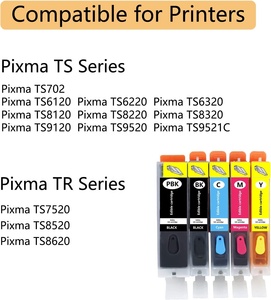Ăn được Hộp mực PGI-280XXL CLI-281XXL 280 281 mực, làm việc cho Pixma TS6120 ts6220 tr7520 ts8220 ts9120 TS702 5 gói - Product Image 5