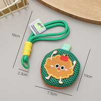 Porte-monnaie portable avec breloque, cordon pour enfants, pochette de rangement, porte-clés d'été pour bébé