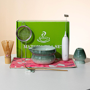 Accesorios para hacer té Astief <span class=keywords><strong>Matcha</strong></span>, batidor eléctrico, juego de batidor <span class=keywords><strong>Matcha</strong></span> <span class=keywords><strong>con</strong></span> Espumador de <span class=keywords><strong>leche</strong></span> eléctrico - Product Image 3