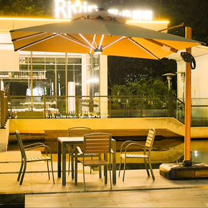 Parasols personnalisés surdimensionnés de luxe 3M * 3M Parasols d'extérieur pour jardin <span class=keywords><strong>3x4</strong></span> Parasol de terrasse avec porte-à-faux carré pour <span class=keywords><strong>piscine</strong></span> - Product Image 1