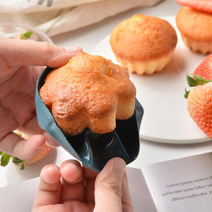 Morandi Ecológico Silicona Muffin Cup Set Corazón Estrella Rectangular Donut Cake Mold Fácil Liberación Variedad Formas Número Cuadrado PC - Product Image 2