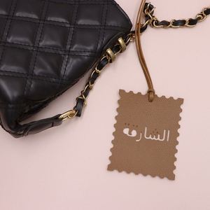 Bolso de mano Sharjah cuadrado con texto árabe, estilo desierto de Oriente Medio, colgante decorativo, llavero para coche, amuleto para bolso - Product Image 4