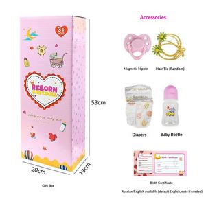 Poupée Bébé en Vinyle Réaliste 55cm, Cadeau Fête des Enfants pour Filles, Poupée Reborn aux Cheveux Longs, Idéale pour le Bain - Product Image 4